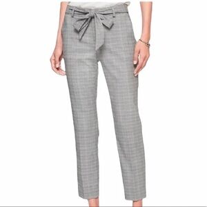 Banana Republic Avery Gray Plaid Trousers